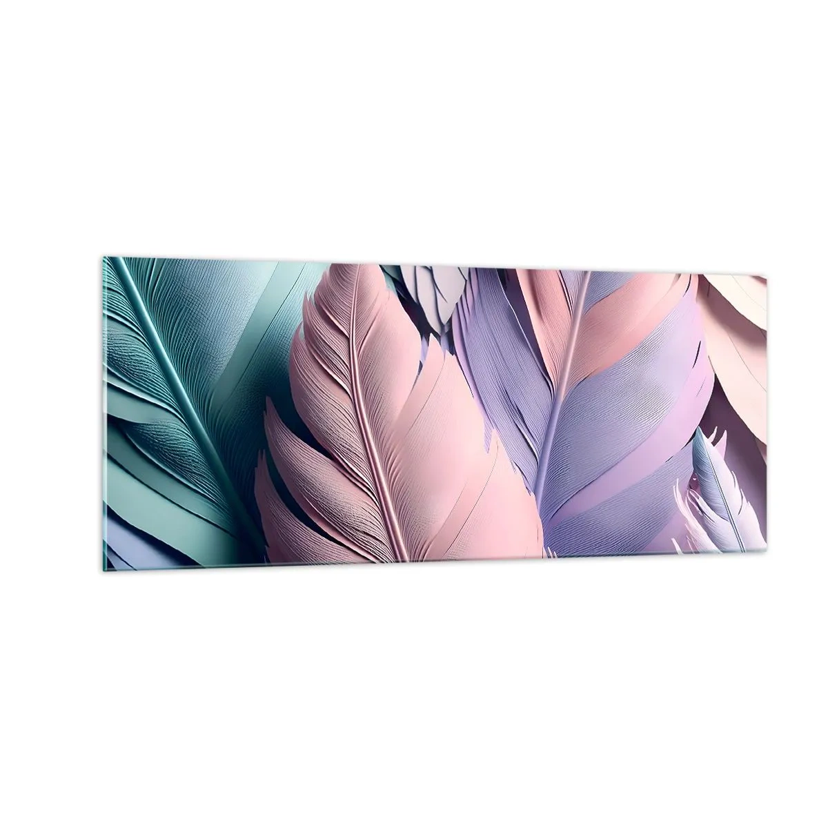Cuadro sobre vidrio - Impresiones sobre Vidrio - Pájaro chic - 100x40 cm