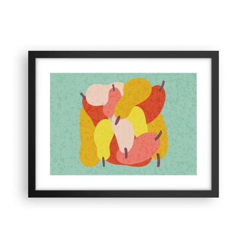 Póster en marco negro - Saborear el sol del verano - 40x30 cm