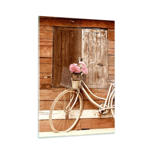 Cuadro sobre vidrio - Impresiones sobre Vidrio - Vuelvo enseguida - 50x70cm - Ahora mismo vuelvo - Decoración de pared moderna para salón y dormitorio ARTTOR