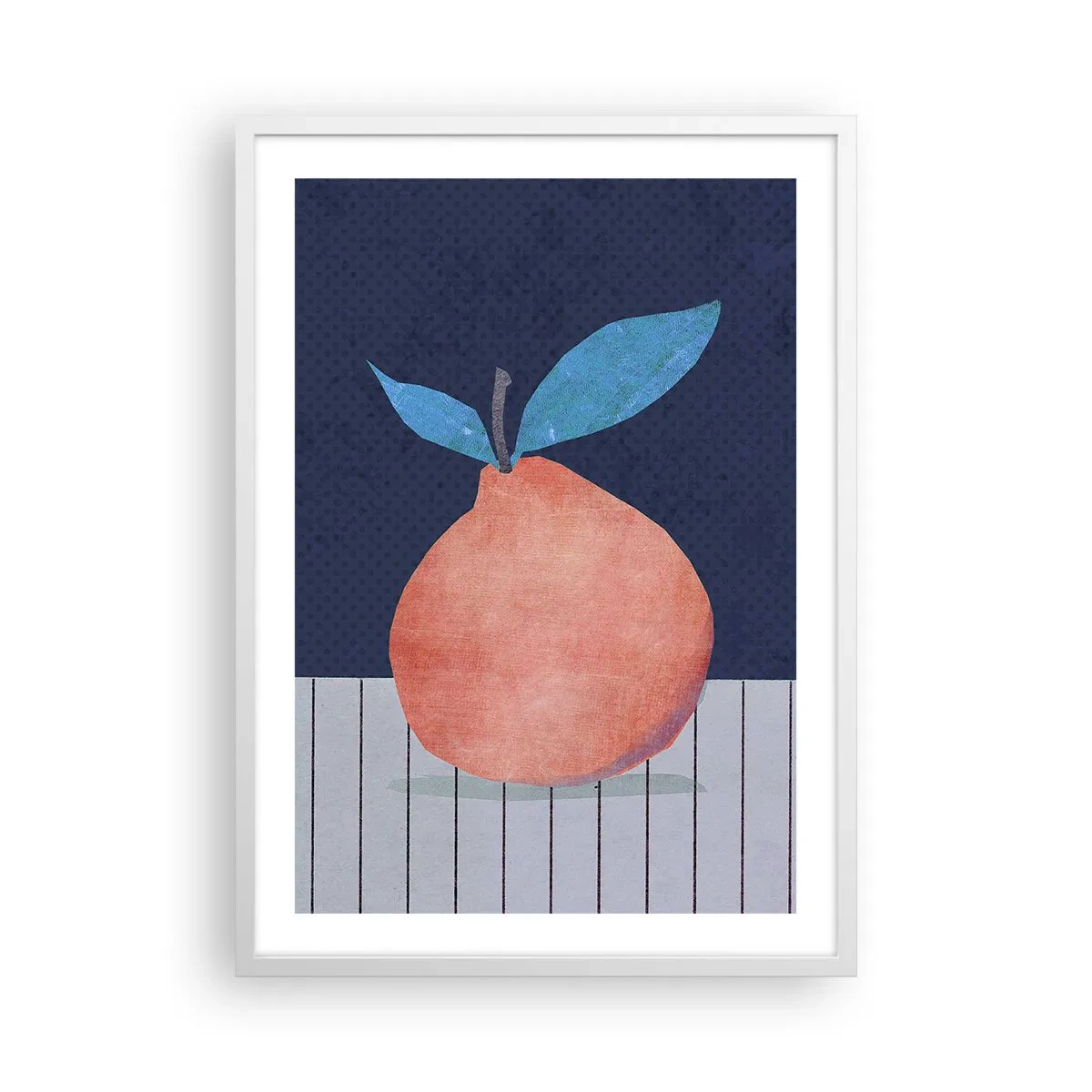 Póster en marco blanco - Convexidad y plano - 50x70 cm