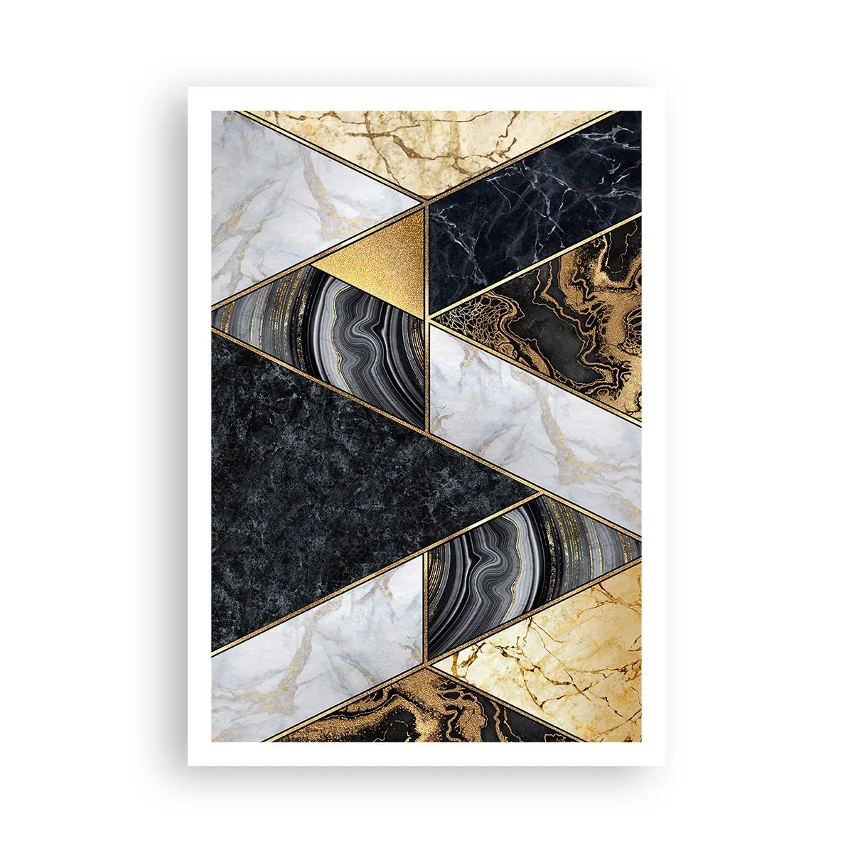 Póster - Collage de piedras - 70x100 cm