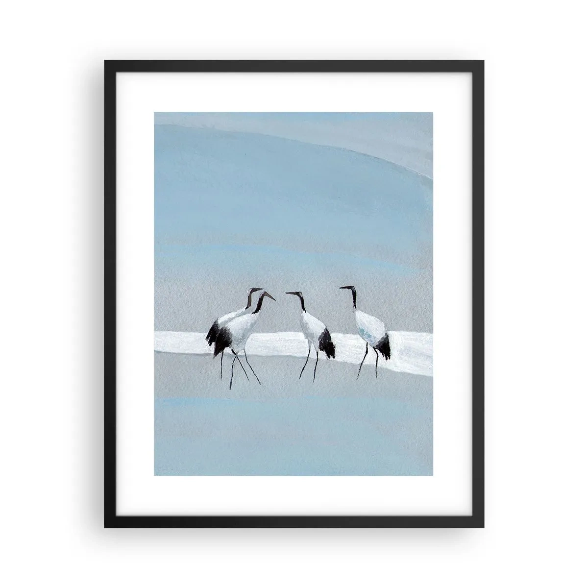 Póster en marco negro - Después de un día caluroso - 40x50 cm