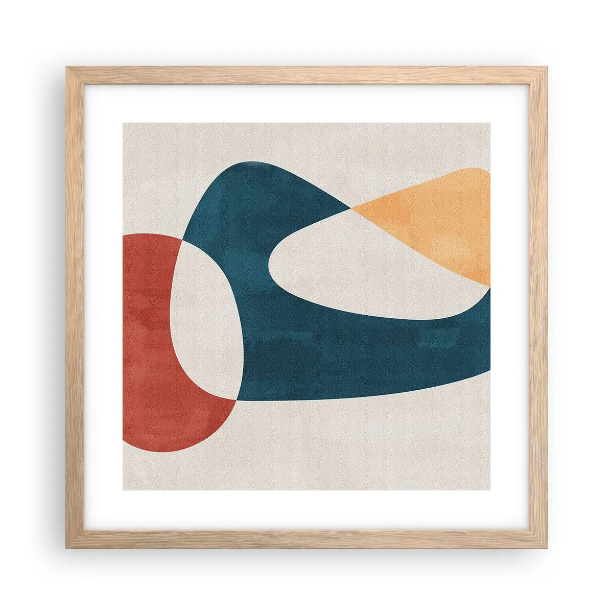 Póster en marco roble claro - Influencias y metamorfosis - 40x40 cm