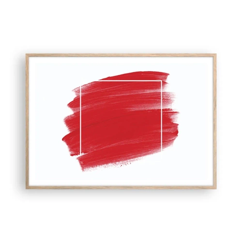 Póster en marco roble claro - Fuera del marco - 100x70 cm