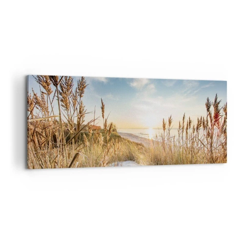 Cuadro sobre lienzo - Impresión de Imagen - Playa del norte - 100x40 cm