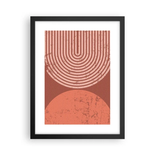Póster en marco negro - Estrecha relación - 30x40 cm