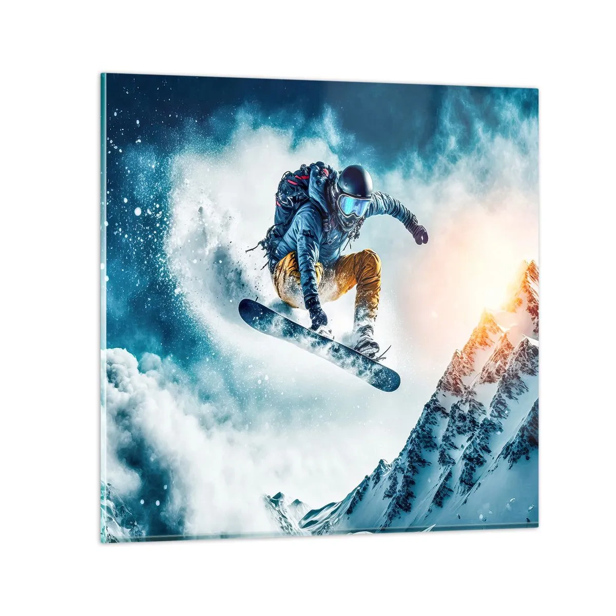 Cuadro sobre vidrio - Impresiones sobre Vidrio - Emociones extremas - 70x70 cm