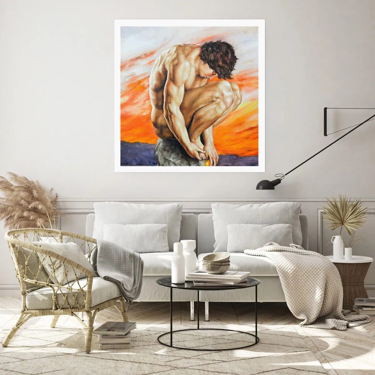 Póster - Sumergido en sí mismo - 40x40 cm