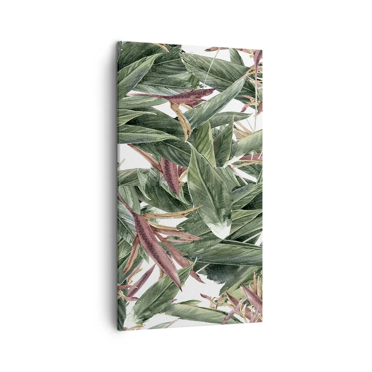 Cuadro sobre lienzo - Impresión de Imagen - Naturaleza esmeralda y lila - 45x80 cm