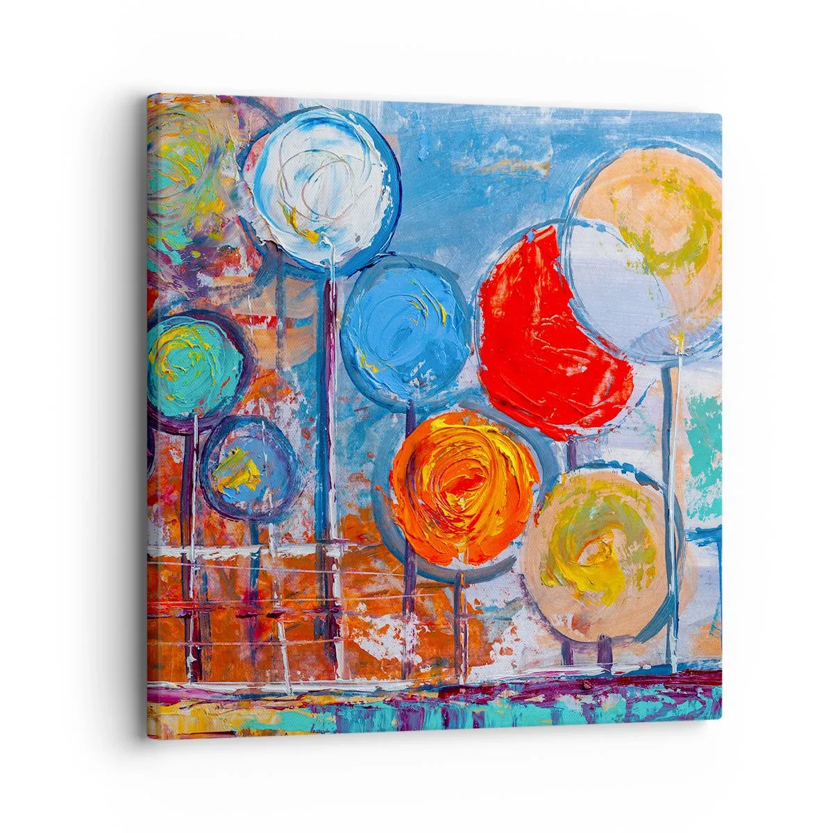 Cuadro sobre lienzo - Impresión de Imagen - Milagros en un palo - 30x30 cm