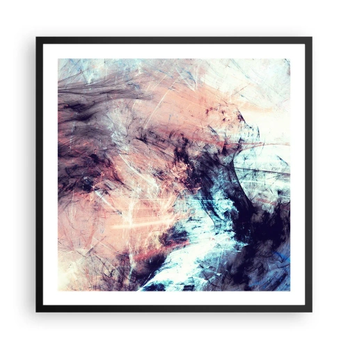 Póster en marco negro - Siente el viento - 60x60 cm