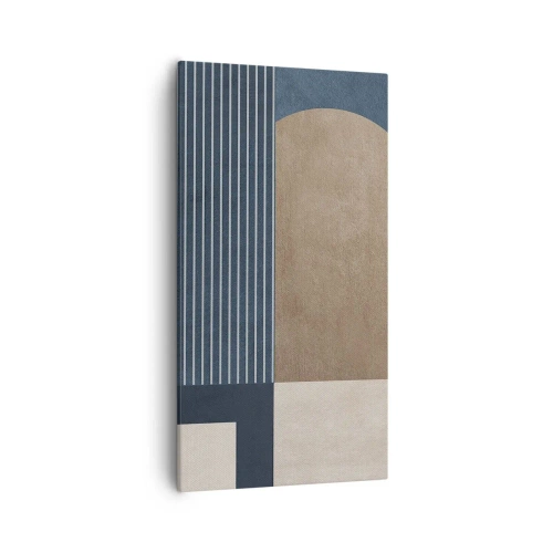 Cuadro sobre lienzo - Impresión de Imagen - Composición de sencillez y redondez - 55x100 cm