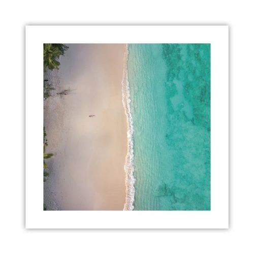 Póster - Playa del paraíso - 40x40 cm