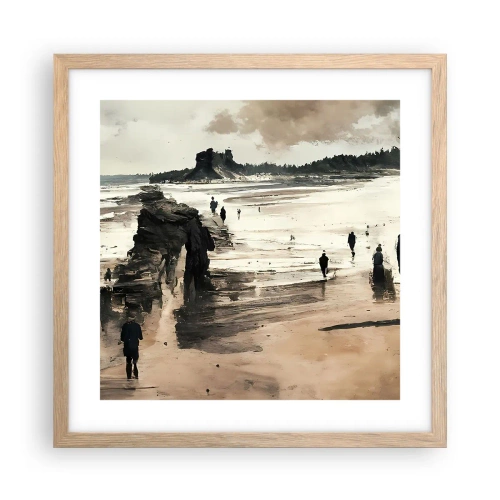 Póster en marco roble claro - Un sueño evocado - 40x40 cm