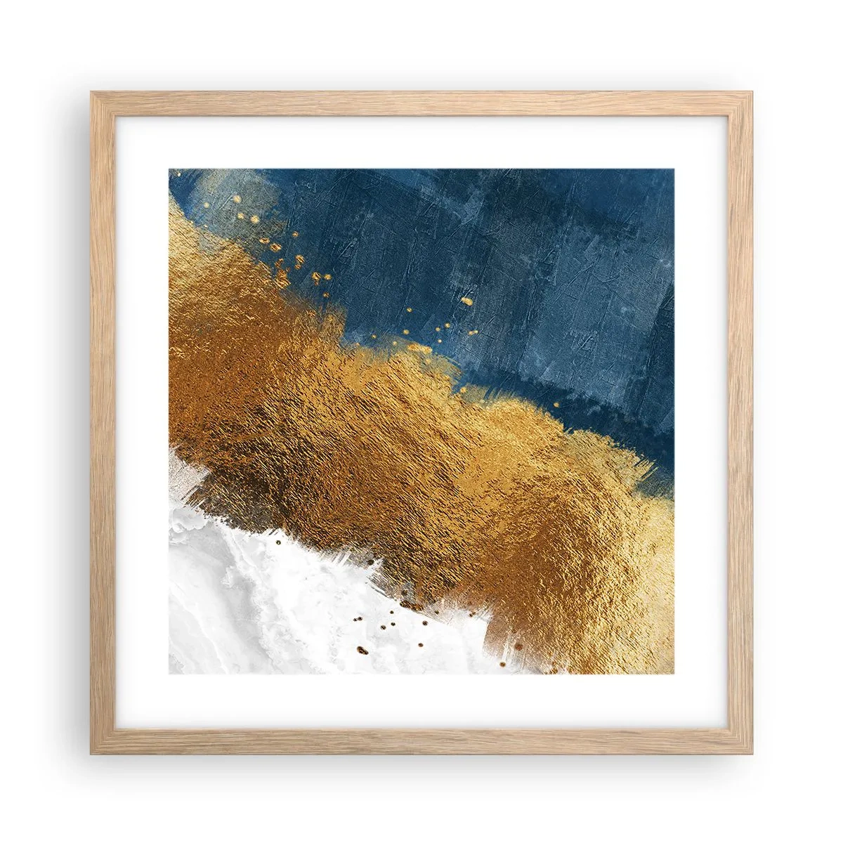 Póster en marco roble claro - Los colores del verano - 40x40 cm