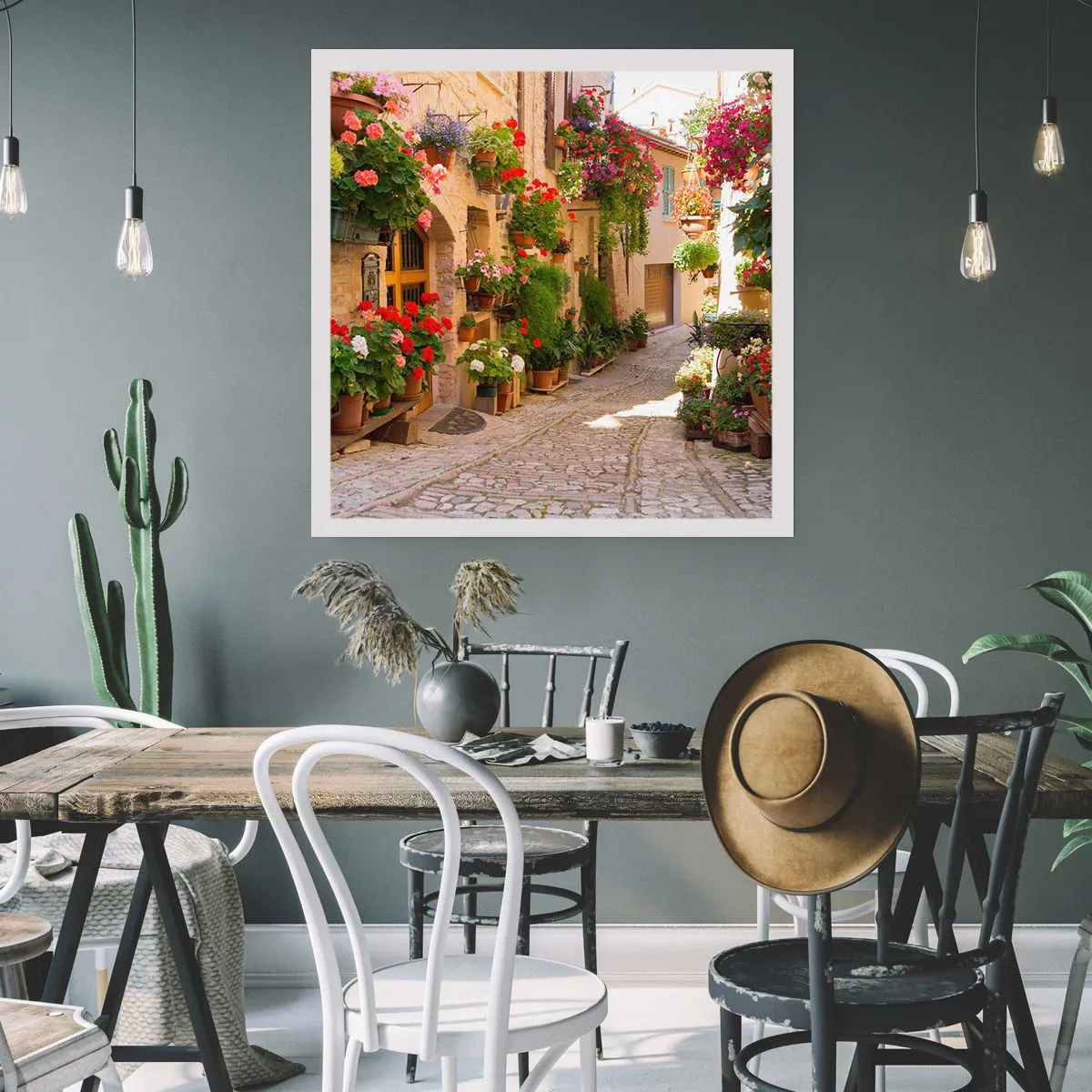 Póster - En un torrente de flores - 30x30 cm