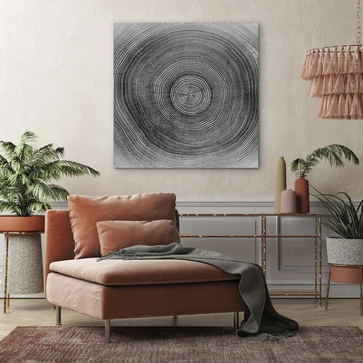 Cuadro sobre lienzo - Impresión de Imagen - El paso del tiempo - 60x60 cm