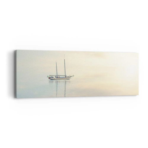 Cuadro sobre lienzo - Impresión de Imagen - En un mar de silencio - 90x30 cm