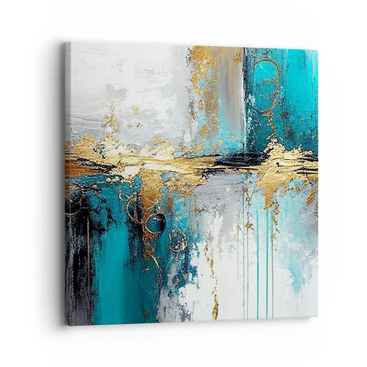 Cuadro sobre lienzo - Impresión de Imagen - Todo fluye - 30x30 cm