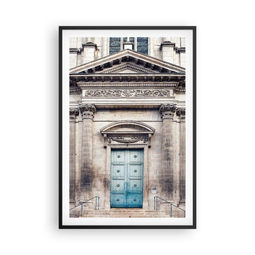 Póster en marco negro - Puerta al mundo espiritual - 61x91 cm