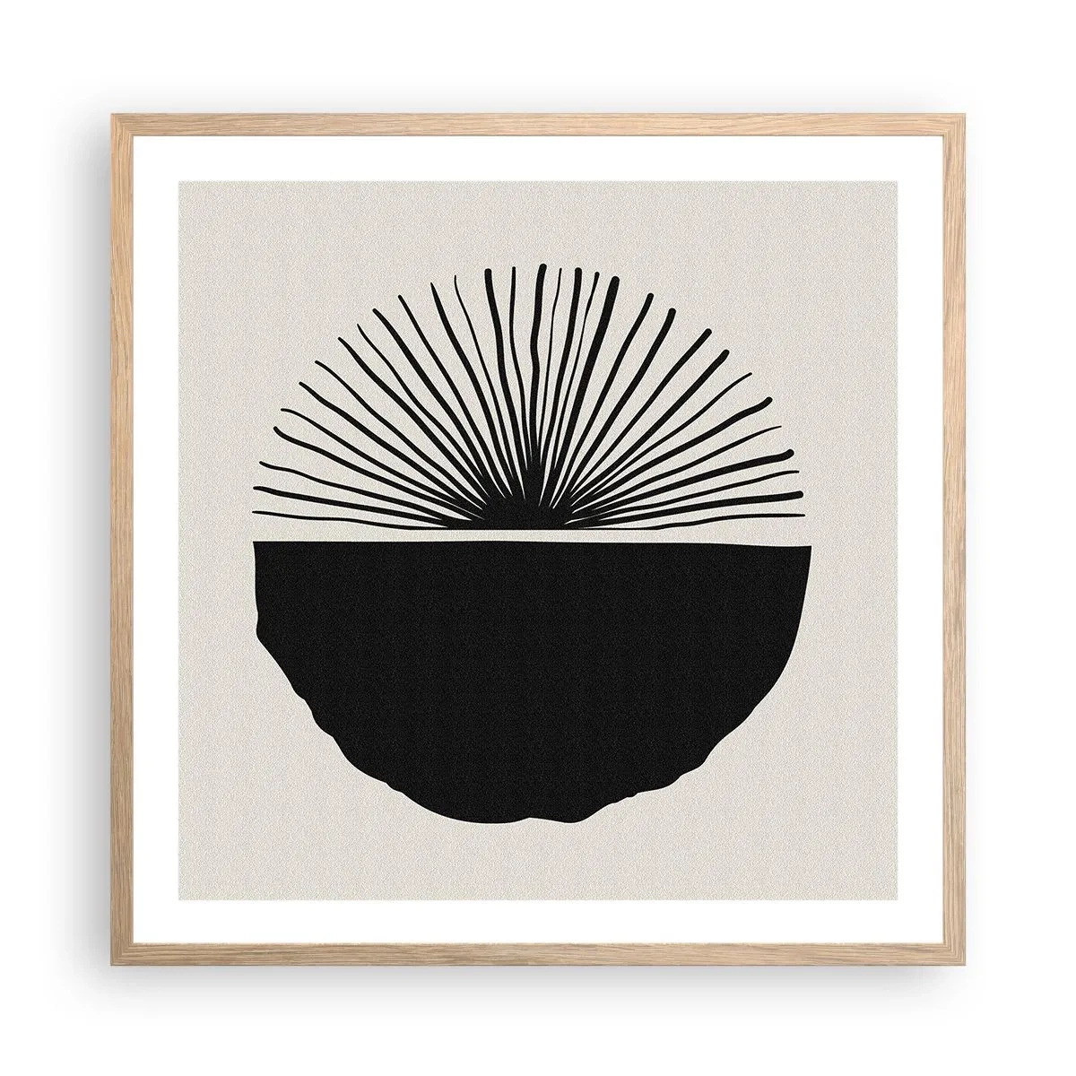 Póster en marco roble claro - Un abanico de posibilidades - 60x60 cm