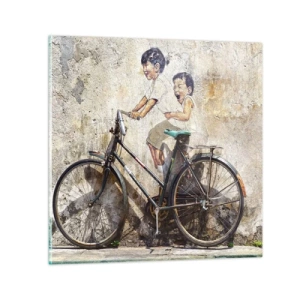 Cuadro sobre vidrio - Impresiones sobre Vidrio - ¿Verdadero o falso? - 60x60 cm