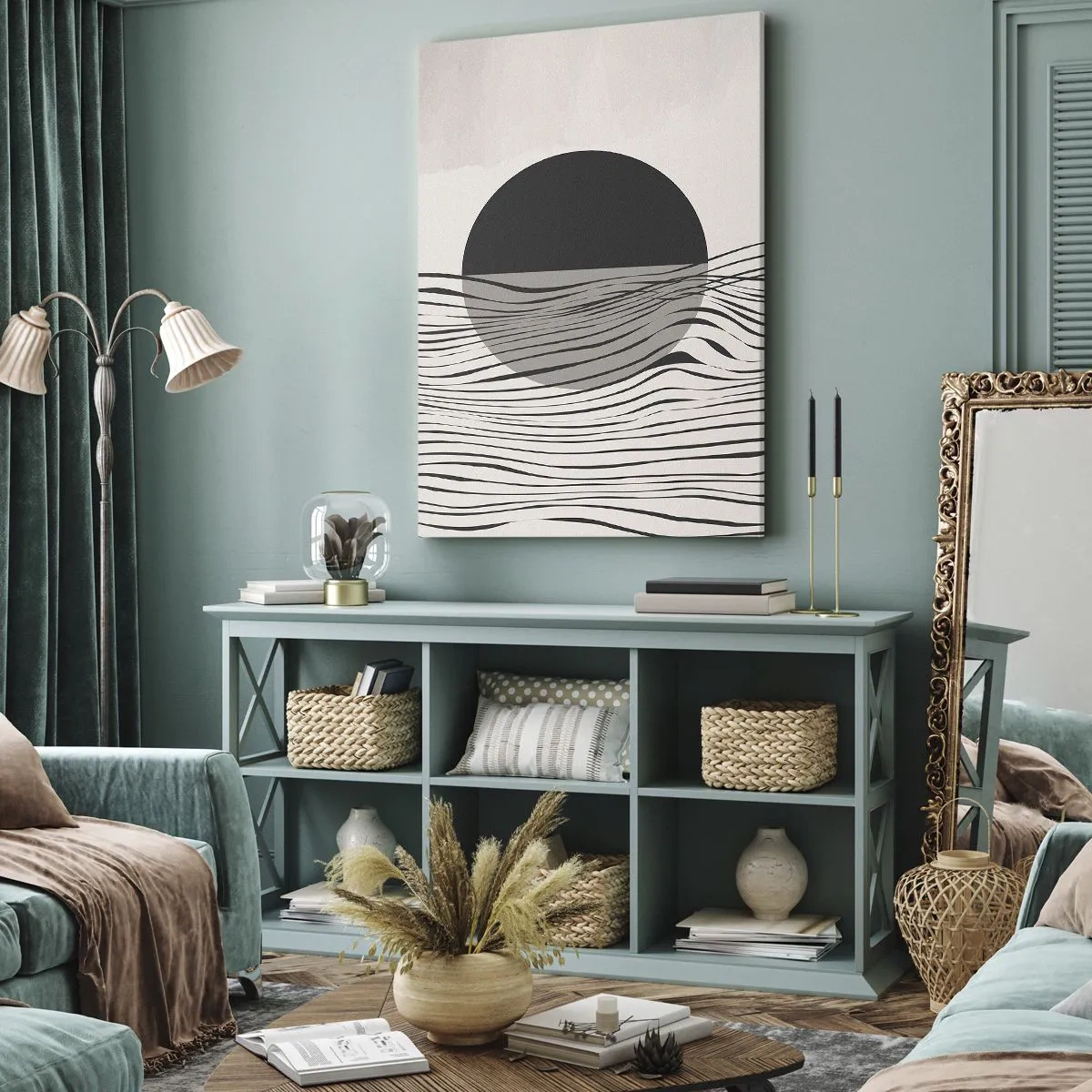 Cuadro sobre lienzo - Impresión de Imagen - Media composición - 45x80 cm