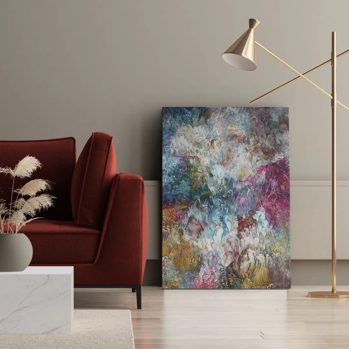 Cuadro sobre lienzo - Impresión de Imagen - En plena floración - 55x100 cm