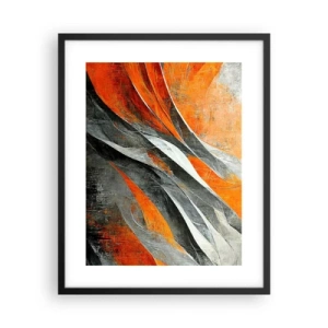 Póster en marco negro - Calor y frío - 40x50 cm