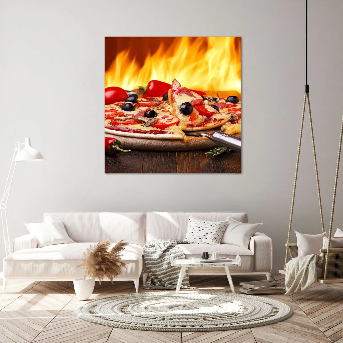 Cuadro sobre lienzo - Impresión de Imagen - Desde Italia con amor - 70x70 cm