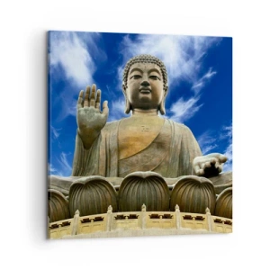 Cuadro sobre lienzo - Impresión de Imagen - Vivir sin miedo - 60x60 cm