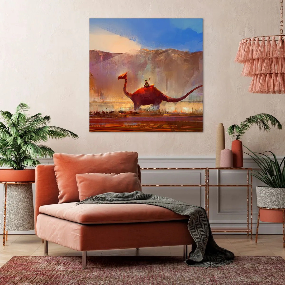 Cuadro sobre lienzo - Impresión de Imagen - Si no se hubieran extinguido - 70x70 cm