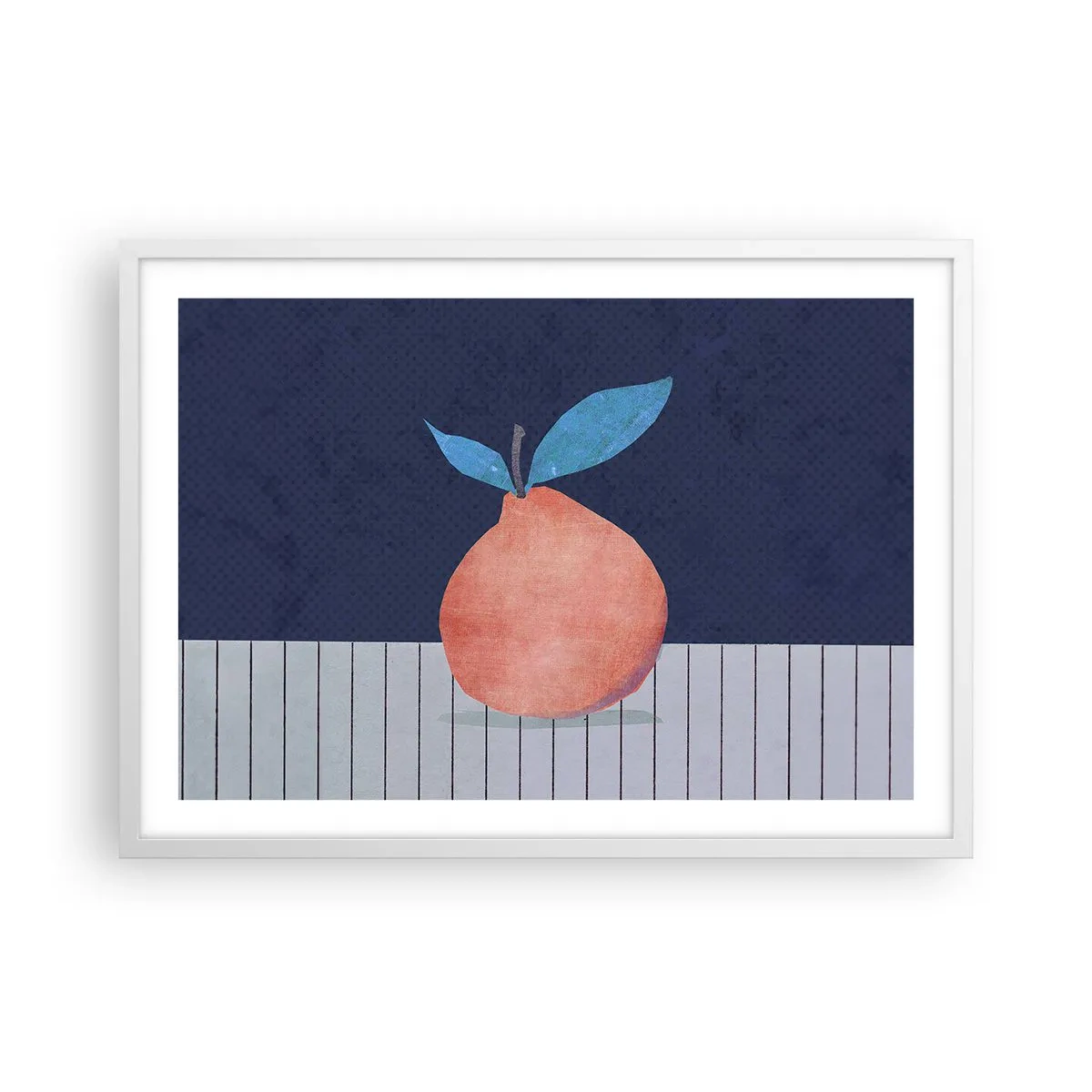 Póster en marco blanco - Convexidad y plano - 70x50 cm