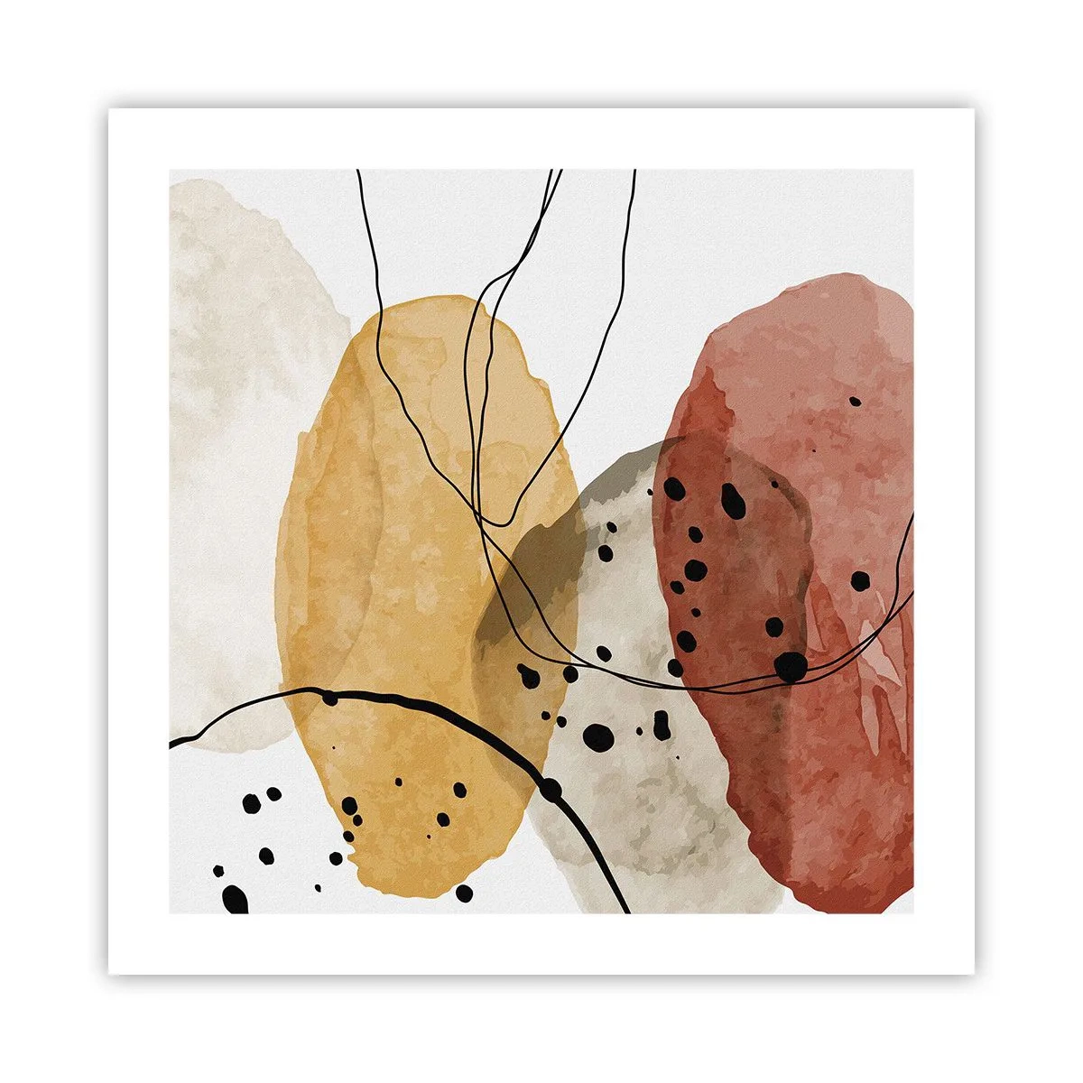 Póster - Líneas y transparencias - 50x50 cm
