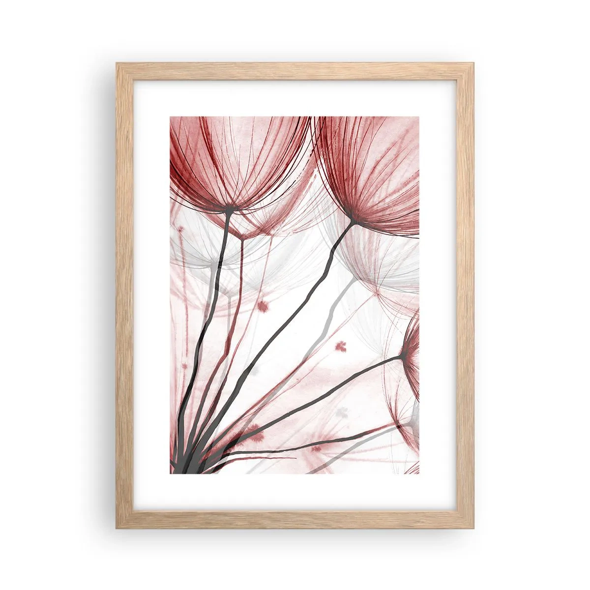 Póster en marco roble claro - Antes de partir - 30x40 cm