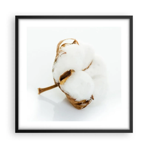 Póster en marco negro - Suave por naturaleza - 50x50 cm