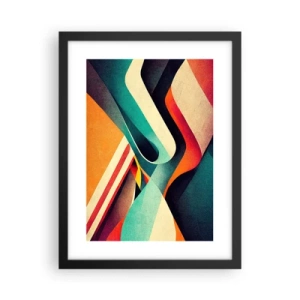 Póster en marco negro - Composición intensa - 30x40 cm