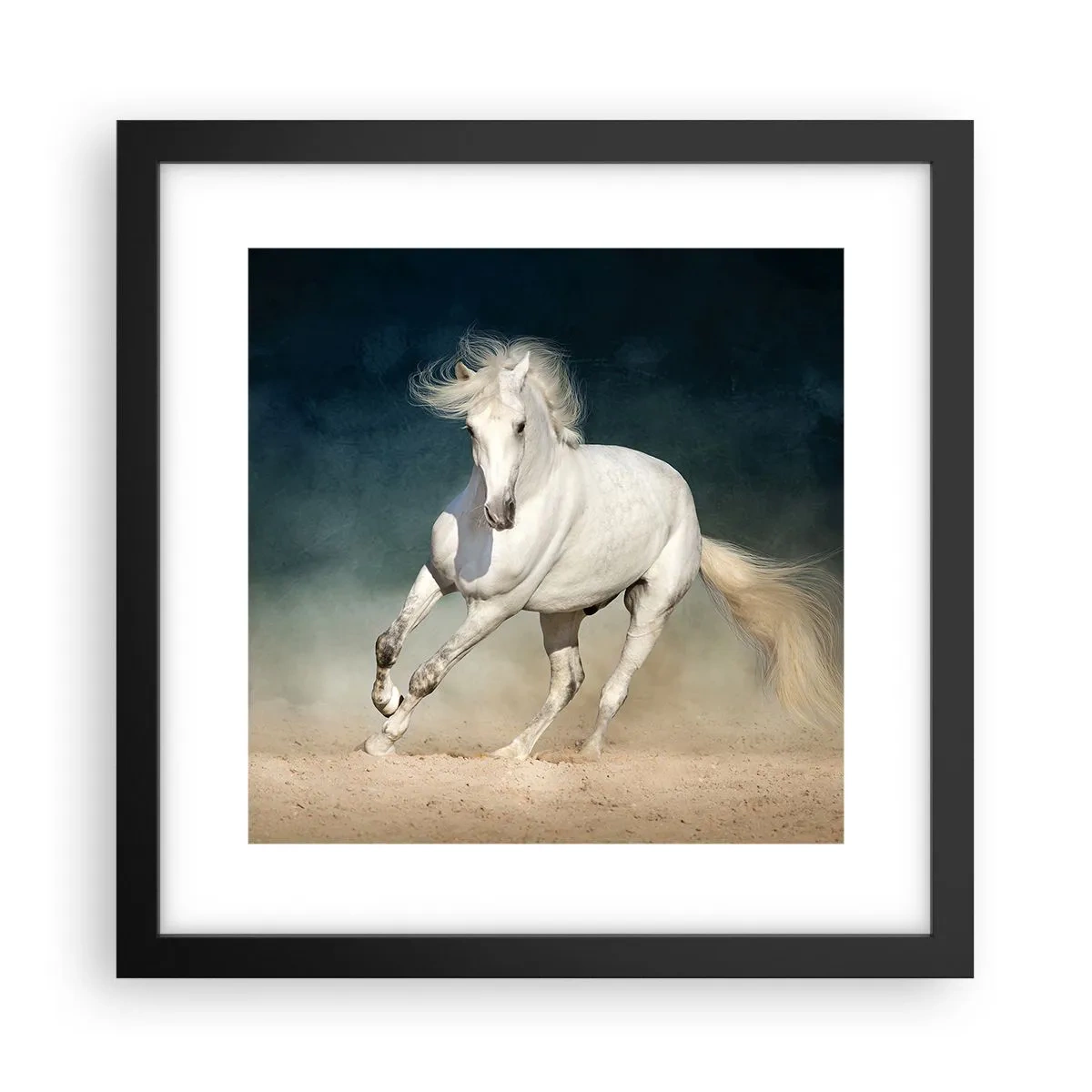 Póster en marco negro - Libertad en estado puro - 30x30 cm