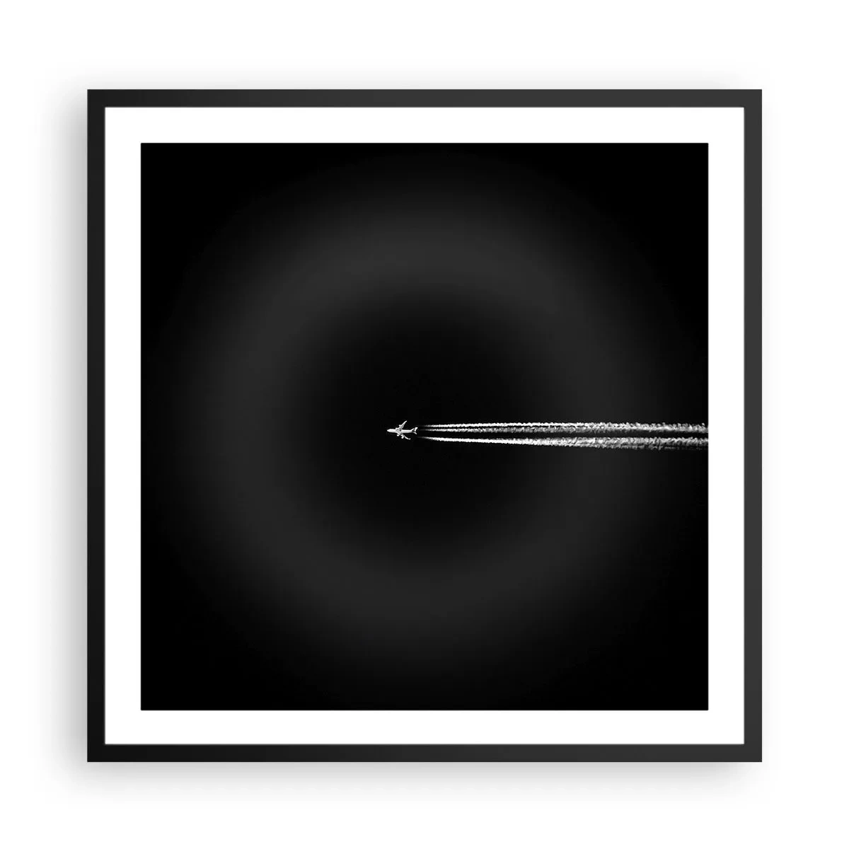 Póster en marco negro - En otra dimensión - 60x60 cm