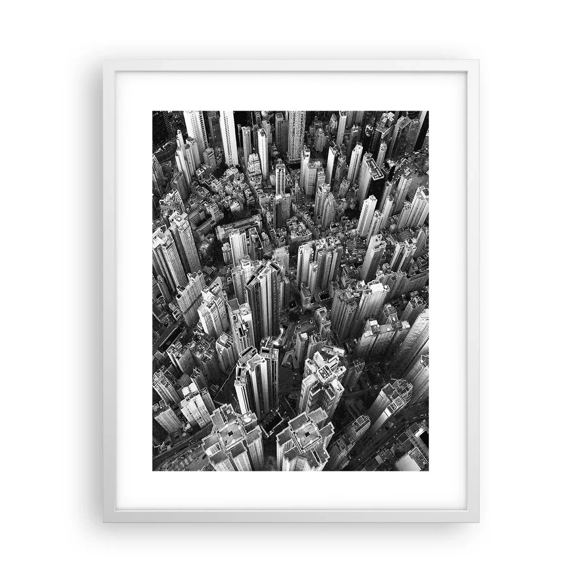 Póster en marco blanco - Cada vez más alto - 40x50 cm