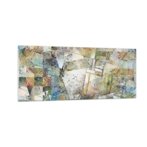 Cuadro sobre vidrio - Impresiones sobre Vidrio - Remodelación geométrica - 100x40 cm