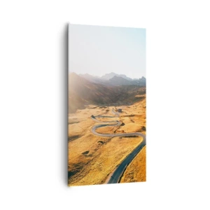 Cuadro sobre lienzo - Impresión de Imagen - En un valle dorado - 65x120 cm
