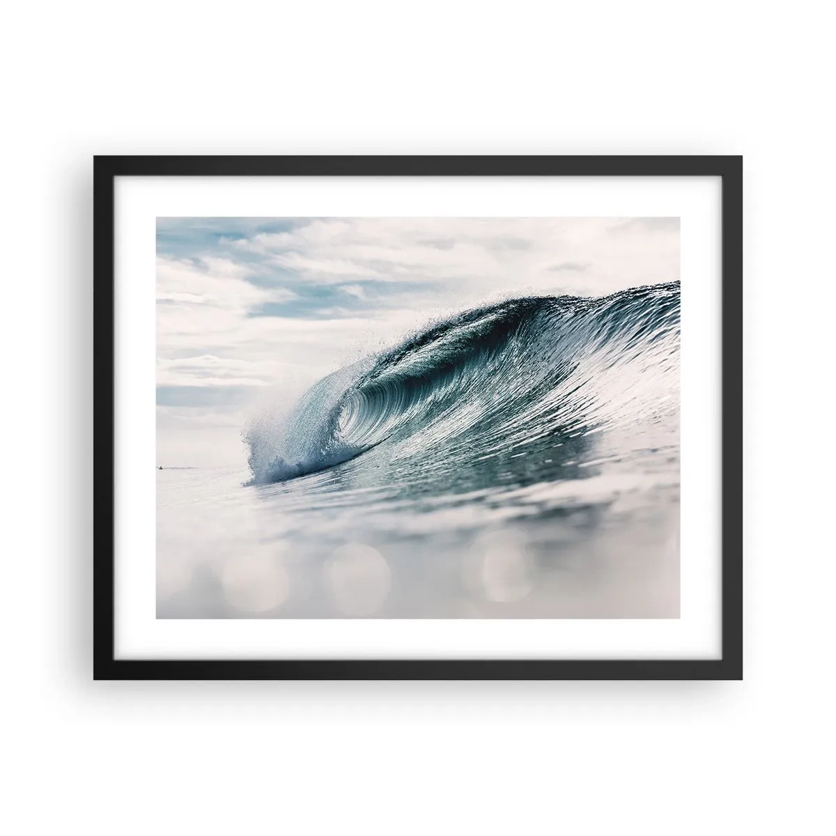 Póster en marco negro - La cima del océano - 50x40 cm