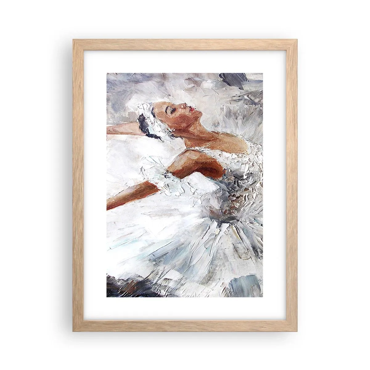 Póster en marco roble claro - Suave y ligera - 30x40 cm