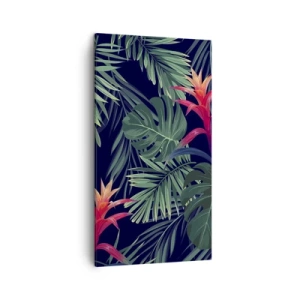 Cuadro sobre lienzo - Impresión de Imagen - Encender el color verde - 45x80 cm