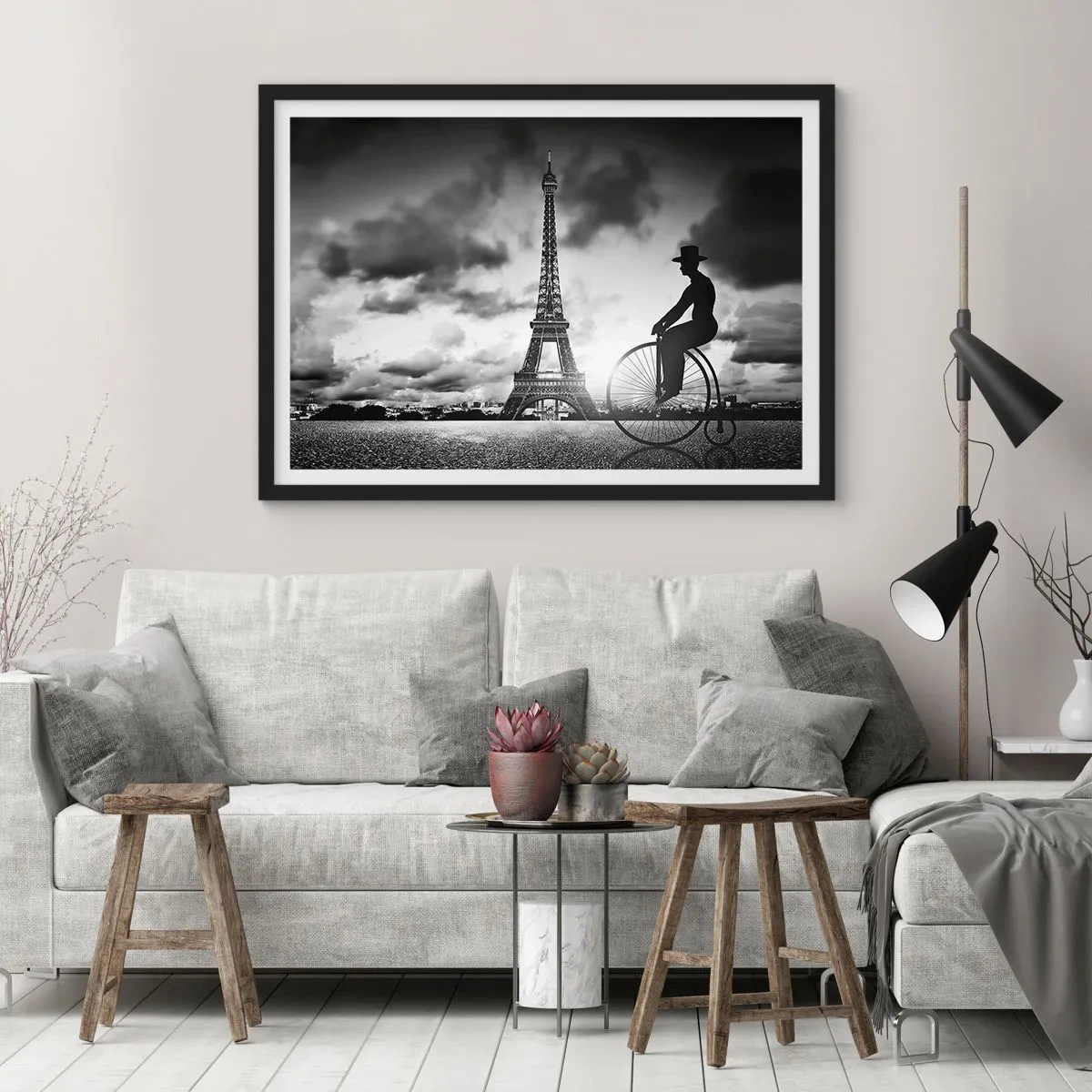 Póster en marco negro - Añoranza de la Belle Epoque - 40x30 cm