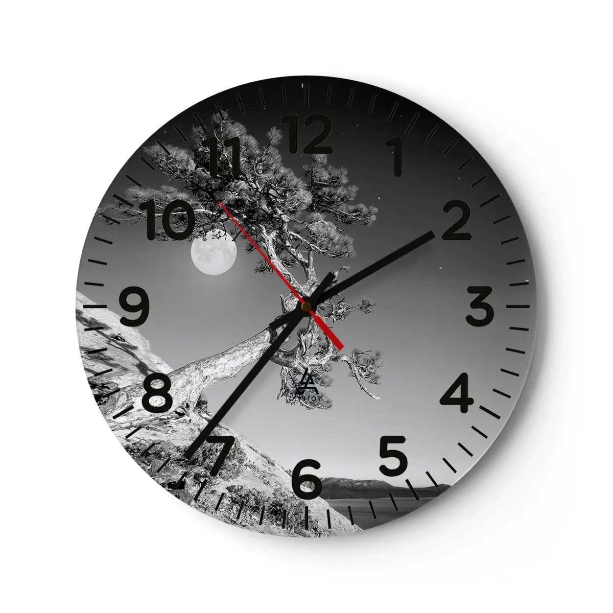 Reloj de pared - Reloj de vidrio - Un guerrero victorioso - 30x30 cm
