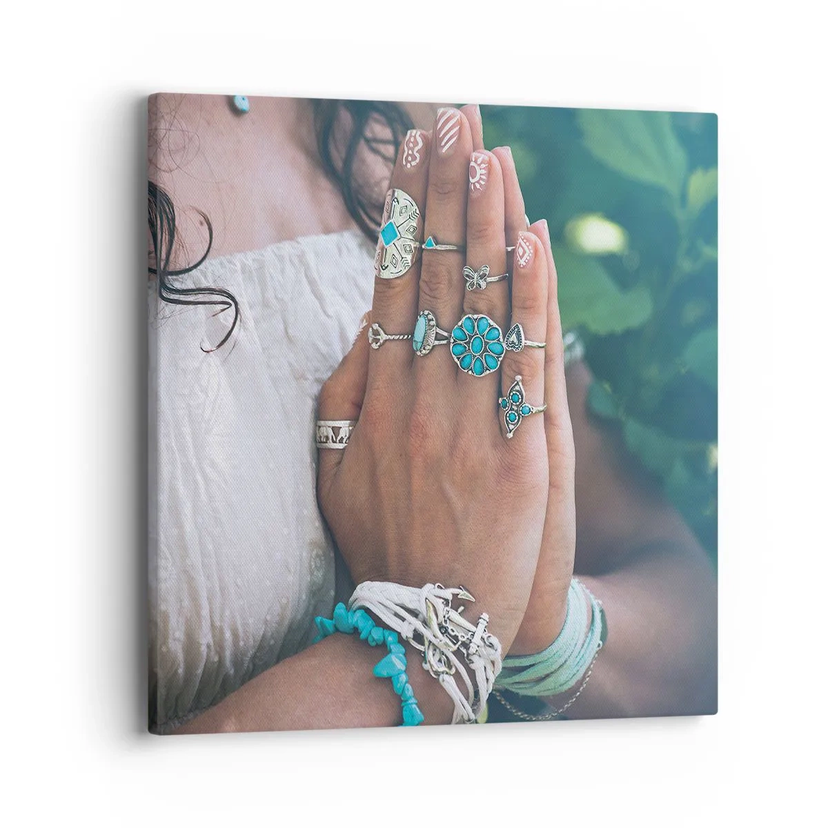 Cuadro sobre lienzo - Impresión de Imagen - Conocimiento interior - 40x40 cm