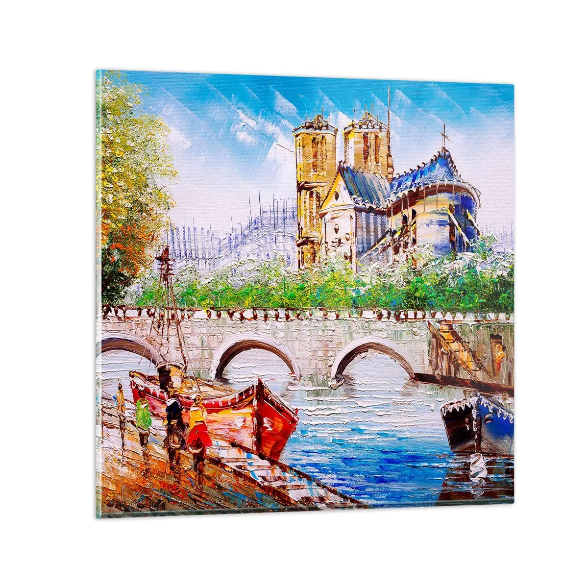 Cuadro sobre vidrio - Impresiones sobre Vidrio - Su tiempo nunca pasa - 50x50 cm