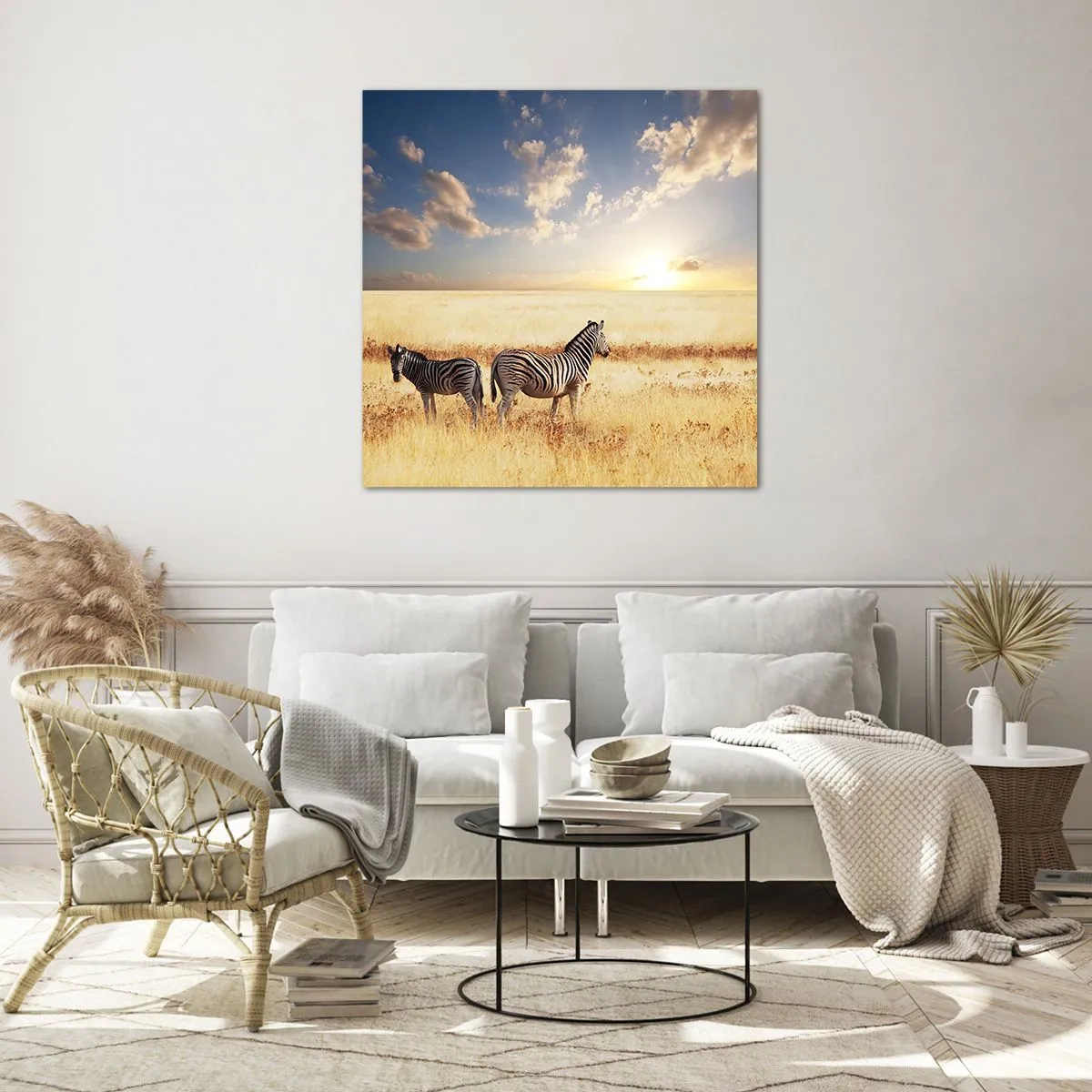 Cuadro sobre vidrio - Impresiones sobre Vidrio - Vete, no perturbes la paz - 30x30 cm